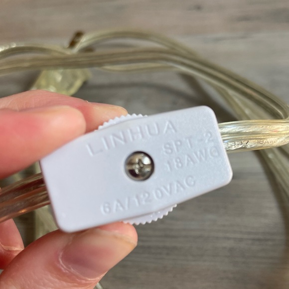 Red Glass Lamp - Picture 5 of 7